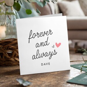 Biglietto di San Valentino personalizzato per fidanzato, fidanzata, marito, moglie / Biglietto di San Valentino per lui o per lei / Biglietto di anniversario romantico