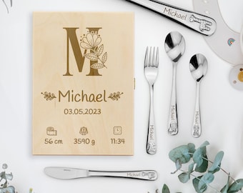 Engraved Childrens Kids Cutlery Set in Box | Personalized Children’s Cutlery with Name | Kids Tableware | Gift for Toddlers