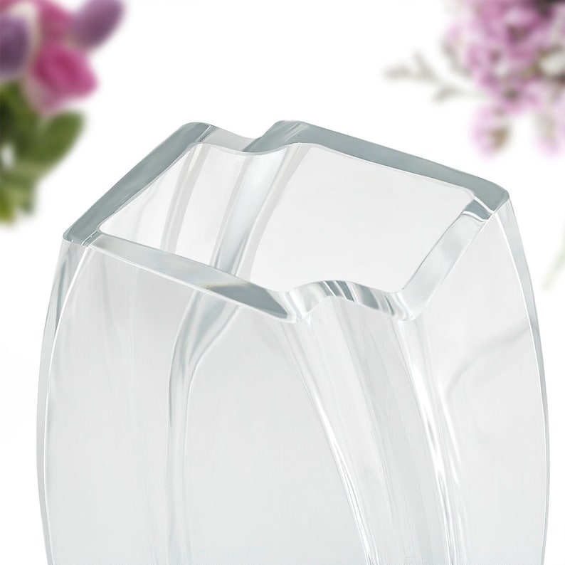 Vase à fleurs personnalisé avec nom Vase gravé fleur de naissance Cadeaux personnalisés pour elle Idée cadeau fête des mères image 3