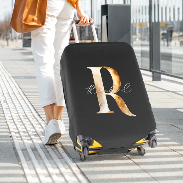 Bagagehoes met naam | 18-28 inch kofferhoes | Perfect cadeau voor reisliefhebbers | Cadeau voor haar | Vakantiecadeau | Bagagebeschermer