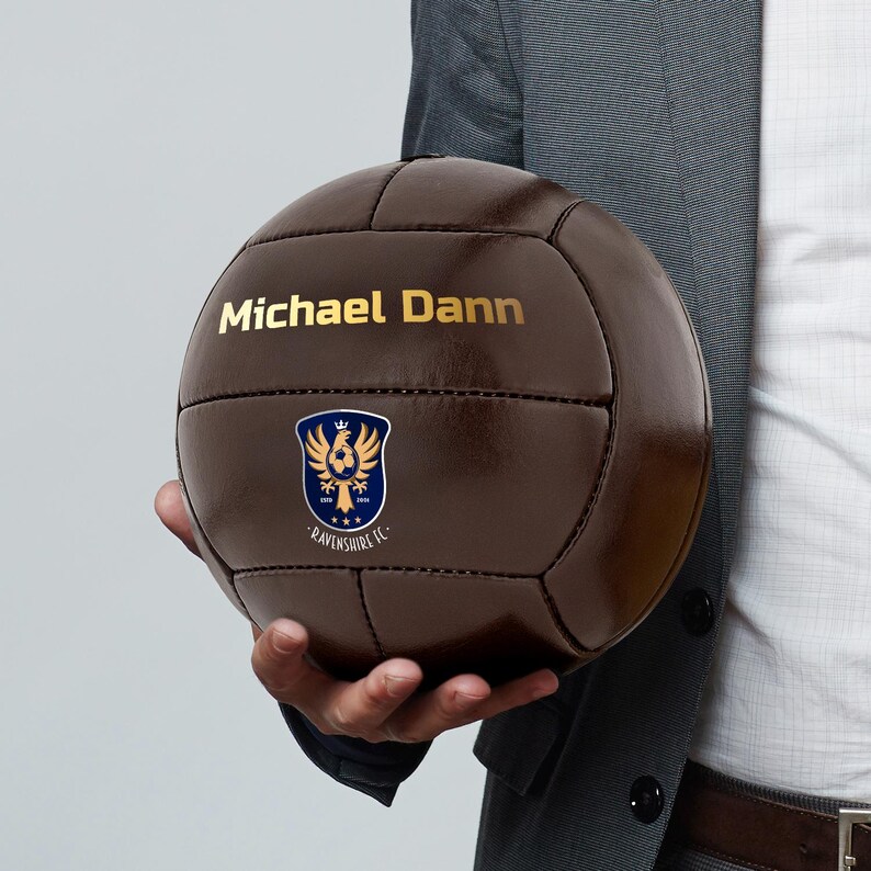 Custom Vintage Soccer Ball: Personalized Coach/Player Gift image 4
