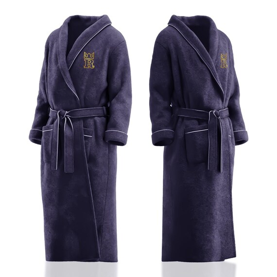 Accappatoio di lusso con cappuccio in peluche per uomo Vestaglia