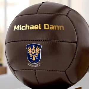 Custom Vintage Soccer Ball: Personalized Coach/Player Gift image 3