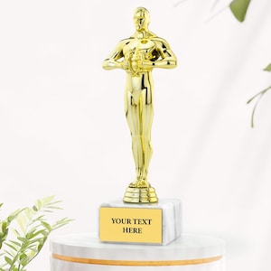 Personalized Achievement Gold Figure Award Trophy | Corporate Award Trophy | Gift for Film Fans, Friends or Loved Ones
