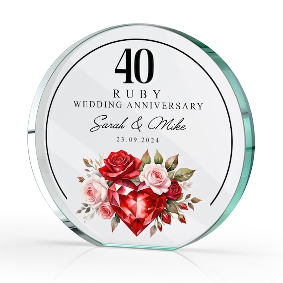 Regalo personalizado del 40 aniversario Regalo personalizado del 40 aniversario