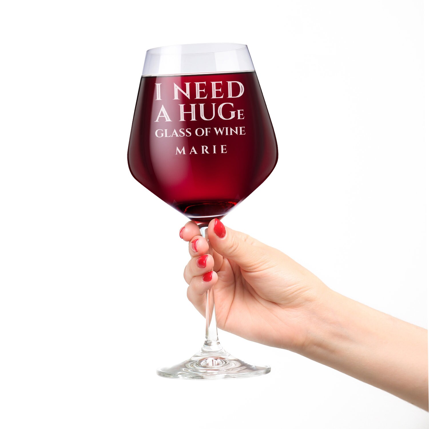 Personalised 21st Birthday Engraved Wine Glass Gift Name & Sentiment Personalised 21st Birthday Engraved Wine Glass Gift Name & Sentiment