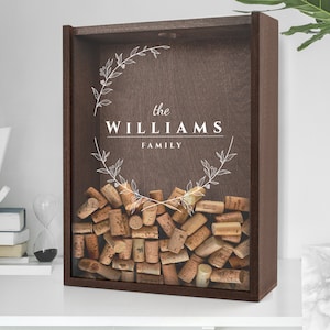 Scatola di sughero per vino in legno personalizzata 27 x 32 cm - Regalo per gli amanti del vino