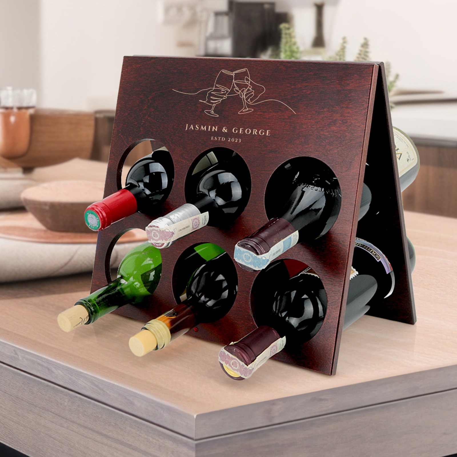 Personalised wine caddy hotsell