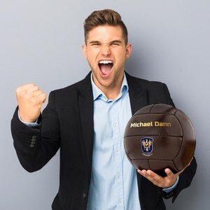 Custom Vintage Soccer Ball: Personalized Coach/Player Gift image 6
