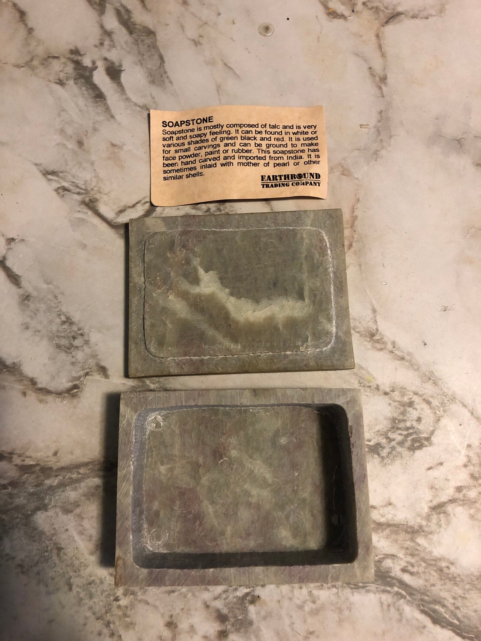 Soapstone Carved Trinket Box Made in India Etsy