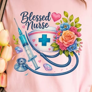 Nurse Life Shirt Cute Nursing Tee Medical Staff Top Proud RN Gift Nursing Student Graduation Stethoscope Art Healthcare Hero Nurse Week