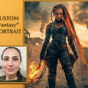 Custom Fantasy Portrait: Magical Character Illustration (Digital Download)