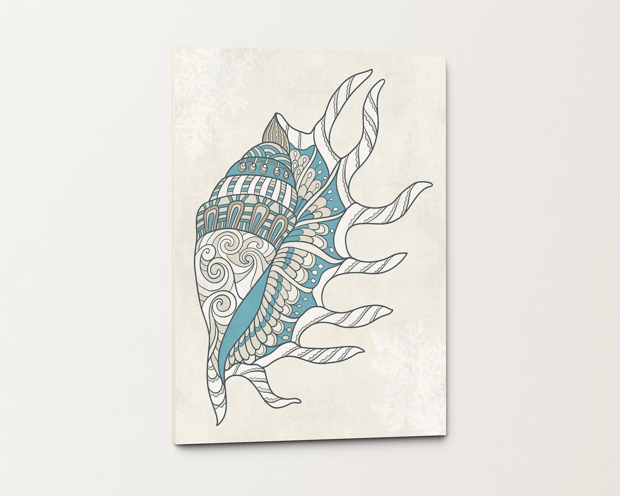 SEASHELL 7 Canvas Wall Art Large Seashell Art Print Ocean Etsy