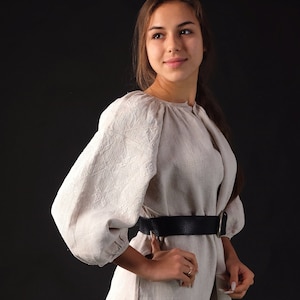 Ukrainian wedding dress White on whtie dress Very nice dress White vyshyvanka White shirt Ukrainian embroidered dress Eeastern Europe dress