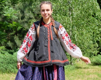 Very nice antique vest!! Ukrainian vest Vintage vest Rare vest Attracti vest In a state of new vest Vyshyvanka vest Korsetka Folk vest
