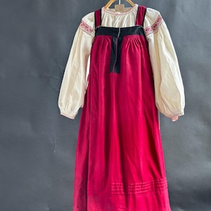 Antique Russian sundress Russian folk sundress Russian sarafan Folk sundress