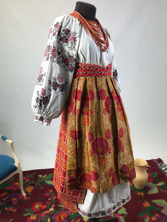 Antique Ukrainian dress Ethnic dress Folk dress An