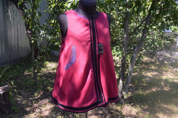 Noble ancient vest Ukrainian korset Kersetka Korsetka Antique vest Vintage vest Ukrainian folk vest jacket Old era outer garment