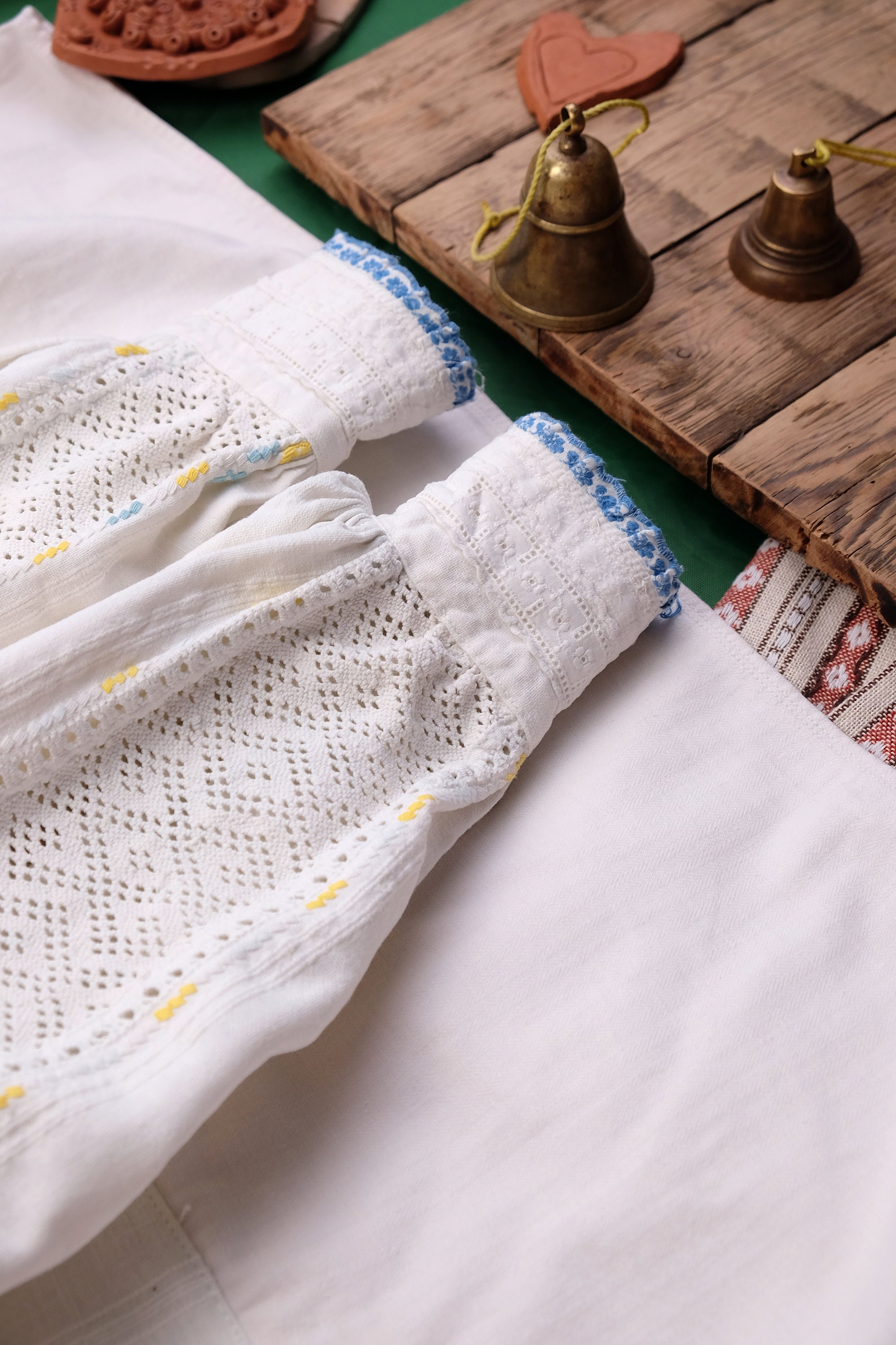 トップス antique Rumania blouse Buy Antique Romanian Linen Blouse: Embroidered Traditional Shirt