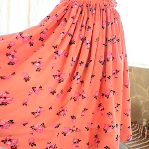 Antique floral skirt Very nice skirt Peach color skirt Vyshyvanka skirt Vintage skirt Antique skirt
