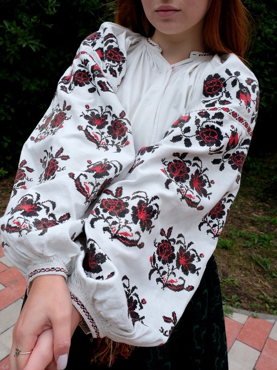 Amazing floral blouse Very nice antique blouse Sa… - image 2