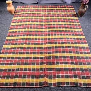 Antique hemp coverlet Antique cover Vintage cover Vintage rug