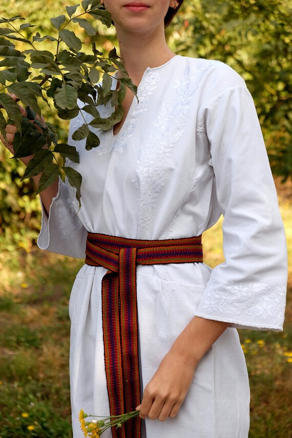 Antique WEDDING dress White dress White on white e