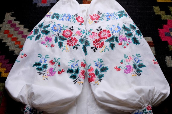 Lovely antique dress Antique cotton dress Ukrainia