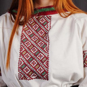 Antique Lviv region shirt Antique blouse Antique cotton blouse Very nice blouse Rare blouse Hutsul region shirt Authentic shirt image 5