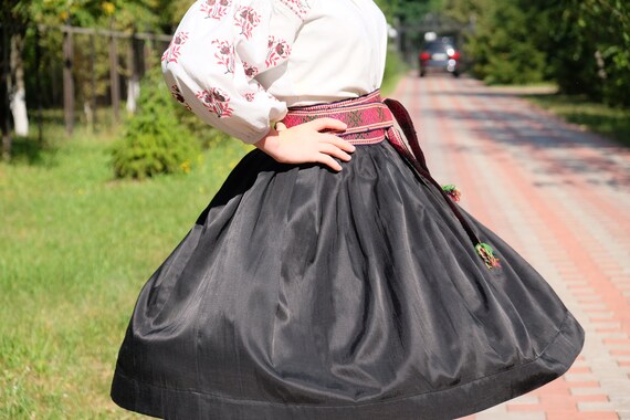 Vintage BLACK skirt! Original vintage clothing Rar