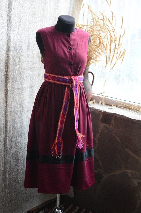 Red CHERRY sundress!!! So beautiful antique sundre