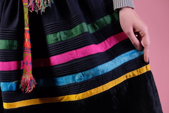 Antique woolen skirt Very nice Ukrainian skirt Ex… - image 4