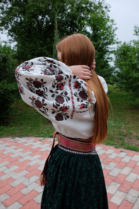 Amazing floral blouse Very nice antique blouse Sa… - image 10