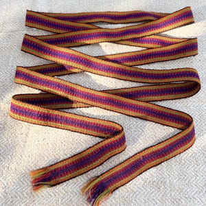 Antique belt Antique Ukrainian belt Traditional belt Folk belt Wool belt Woolen belt Weaven belt Vintage belt