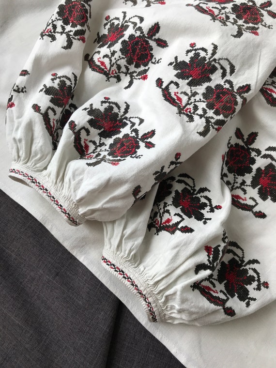 Amazing floral blouse Very nice antique blouse Sa… - image 6