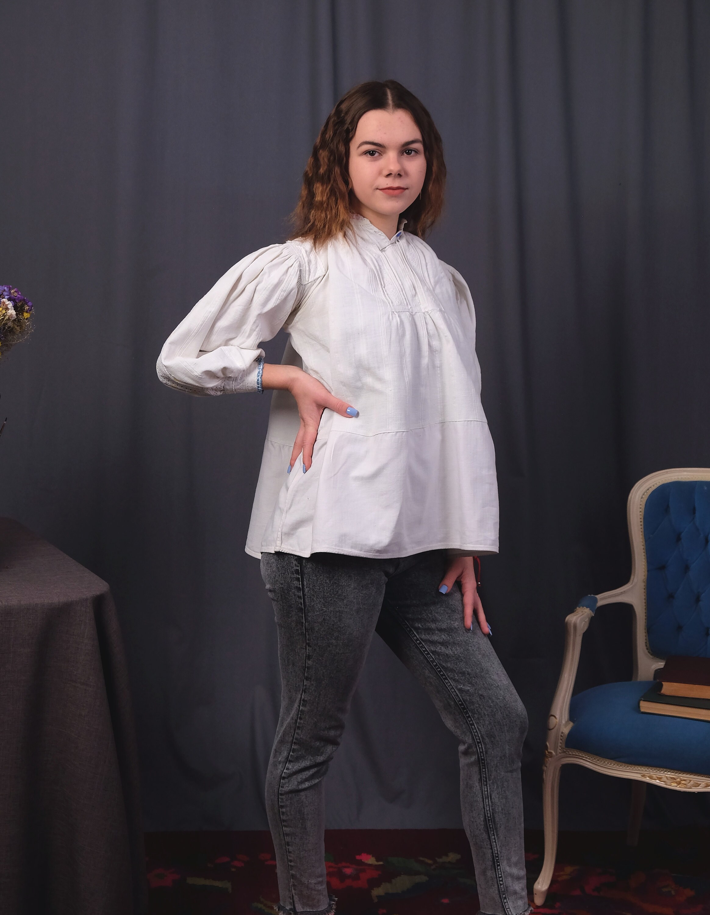 Romanian Blouse Romanian Antique Blouse Romanian Shirt Linen