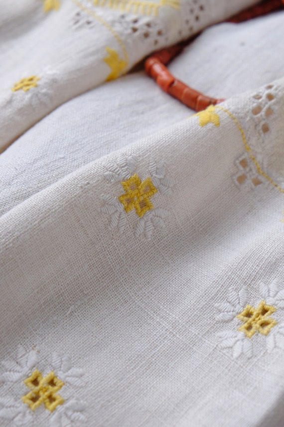 Antique white blouse White on white embroidering … - image 6