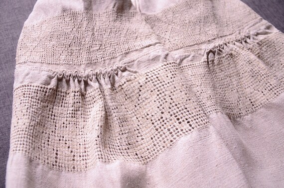 Lace dress Hemp lace dress Beautiful antique dress