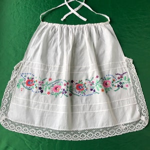 RESERVED Antique embroidered apron Ukrainian apron Antique apron Vintage apron Folk apron