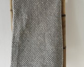 blanket white black embroidered bed