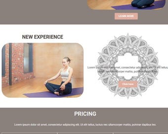 Yoga Studio Website Template – WordPress, Elementor (Digital Download)