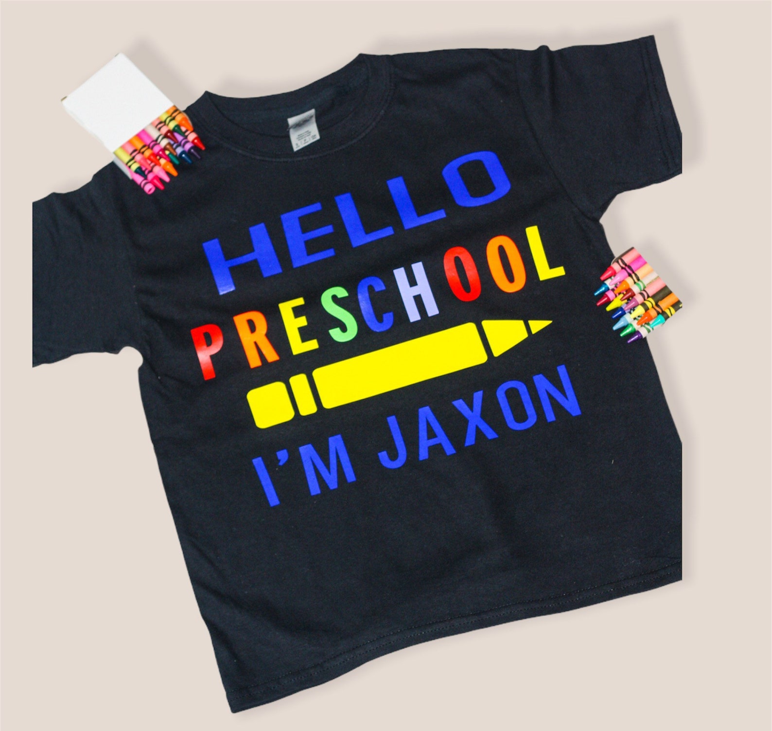 HELLO PRESCHOOL kids tshirt // kids apparel school gifts // Etsy