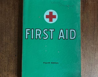 Vintage American Red Cross First Aid Book