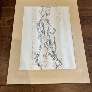 Alberto Giacometti Bust Lithograph