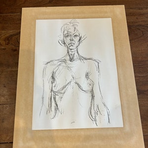 Alberto Giacometti Bust Lithograph