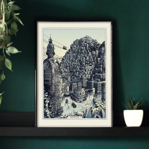 Nantes Lu Poster - Illustration - 40x60 cm