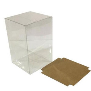 Przezroczyste pudełka prezentowe z wewnętrzną wkładką, 10 sztuk, 6x6x8 cm - 2,34"x2,34" x3,14"