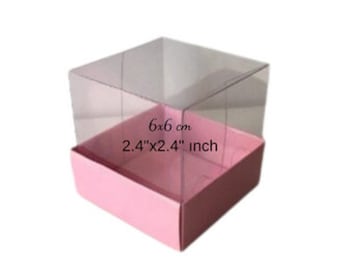 2.4'' X2.4'' folding demountable boxes of all sizes with transparent lids