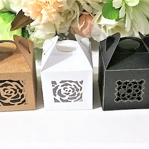 10 PIECE patterned Cardboard box Baby Shower favor box, Cardboard box, Christmas box, Wedding favor box, Unique favor box,