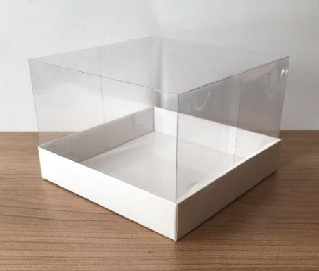 folding disassembled box 5.9''X5.9''X3.9'' inch sizes | 10 tracks | transparent lids cardboard box